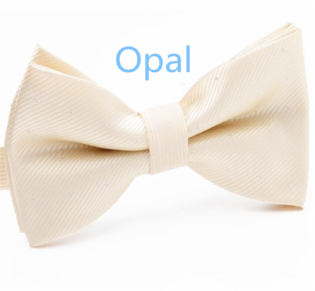 Men's Solid Bow Ties Double Deck Striped Dot For Adult Family Friends Entertainment Performance