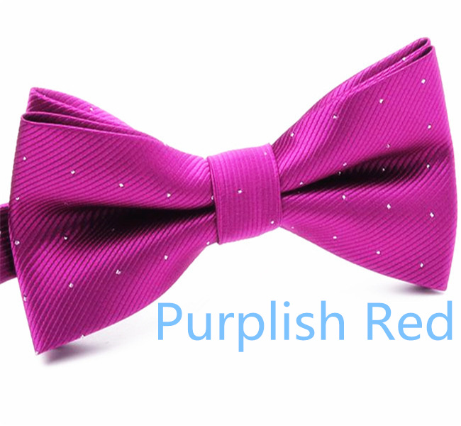 Men's Solid Bow Ties Double Deck Striped Dot For Adult Family Friends Entertainment Performance