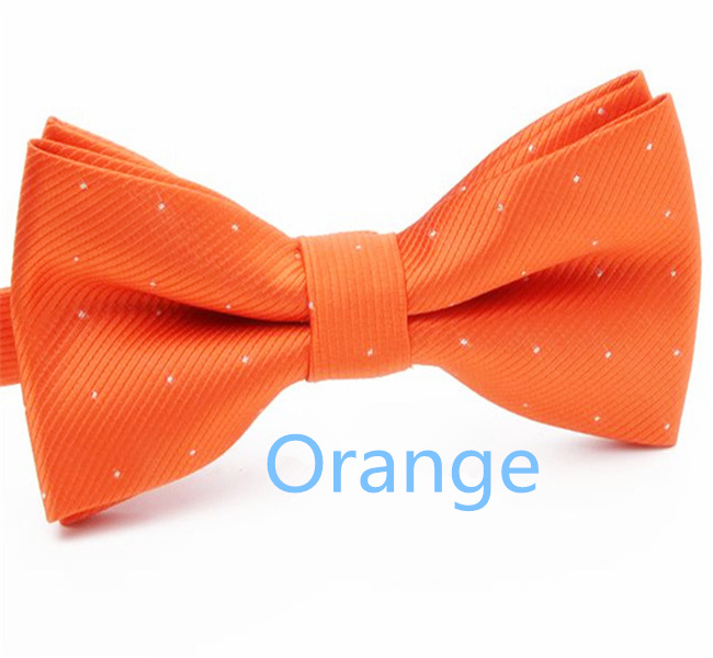 Men's Solid Bow Ties Double Deck Striped Dot For Adult Family Friends Entertainment Performance