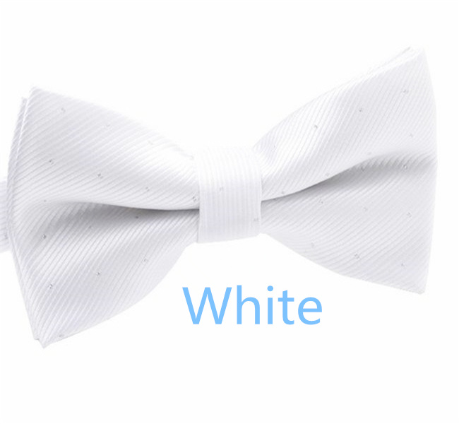 Men's Solid Bow Ties Double Deck Striped Dot For Adult Family Friends Entertainment Performance