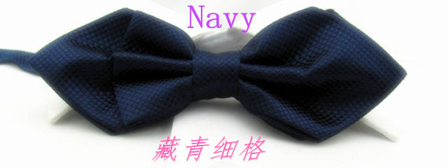 Men's Plaid Tip Bow Ties For Adult Adjustable Length Young Girl's One Piece Solid Colour Small Ties