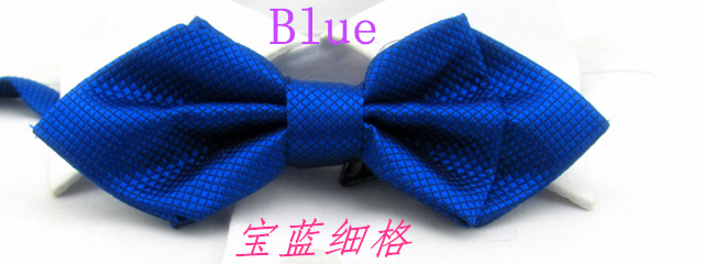 Men's Plaid Tip Bow Ties For Adult Adjustable Length Young Girl's One Piece Solid Colour Small Ties