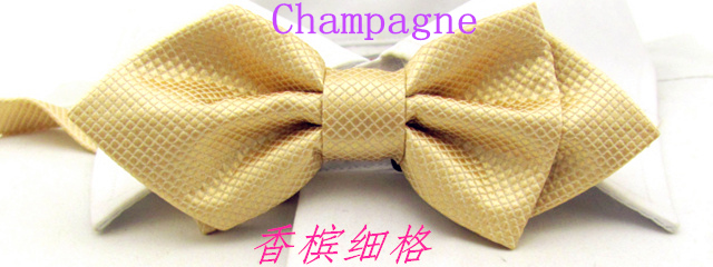 Men's Plaid Tip Bow Ties For Adult Adjustable Length Young Girl's One Piece Solid Colour Small Ties