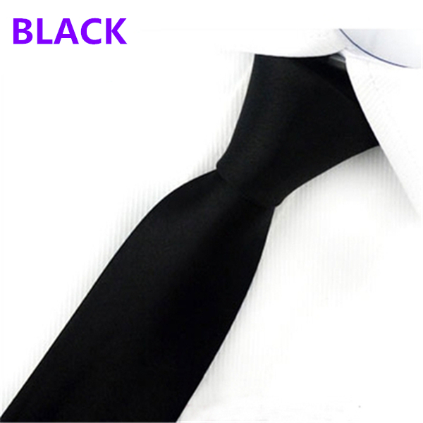 Fashion Men's Slim Solid Colour 8cm Neckties For Adult Business Office Lady Ties Hand Make One Piece