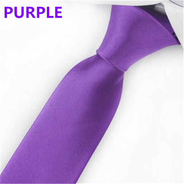 Fashion Men's Slim Solid Colour 8cm Neckties For Adult Business Office Lady Ties Hand Make One Piece