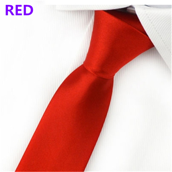 Fashion Men's Slim Solid Colour 8cm Neckties For Adult Business Office Lady Ties Hand Make One Piece