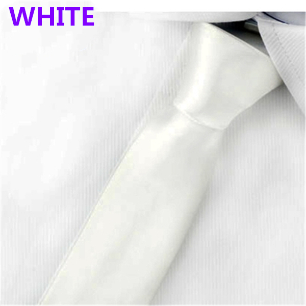Fashion Men's Slim Solid Colour 8cm Neckties For Adult Business Office Lady Ties Hand Make One Piece