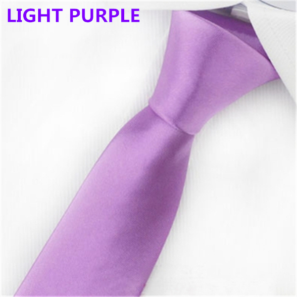 Fashion Men's Slim Solid Colour 8cm Neckties For Adult Business Office Lady Ties Hand Make One Piece