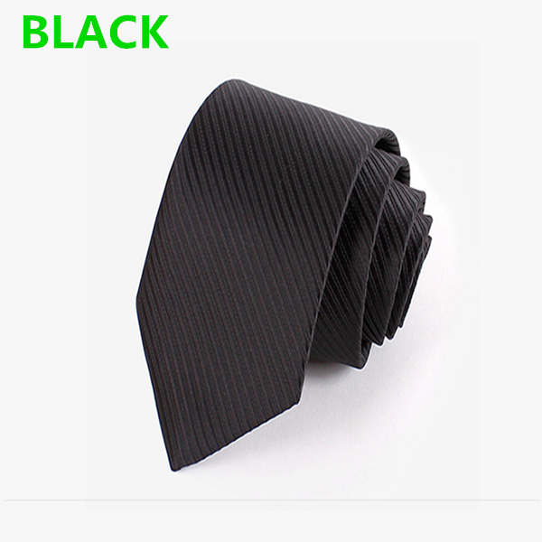 Fashion Men's Slim Striped Solid Colour Neckties For Adult Business Office Lady Hnad Make Ties