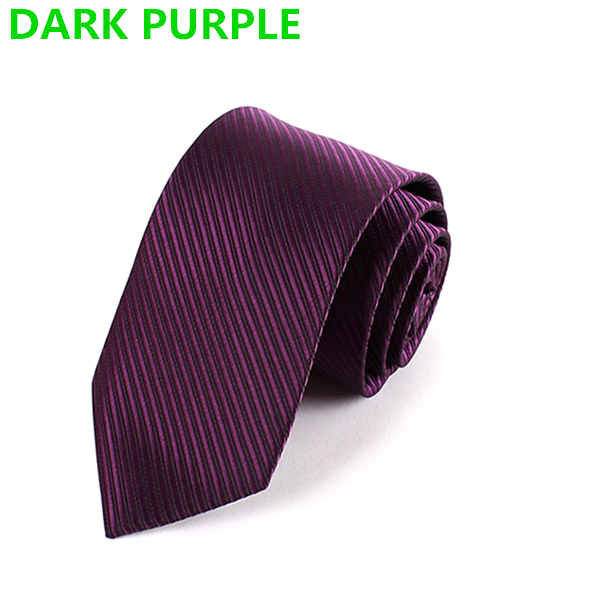 Fashion Men's Slim Striped Solid Colour Neckties For Adult Business Office Lady Hnad Make Ties