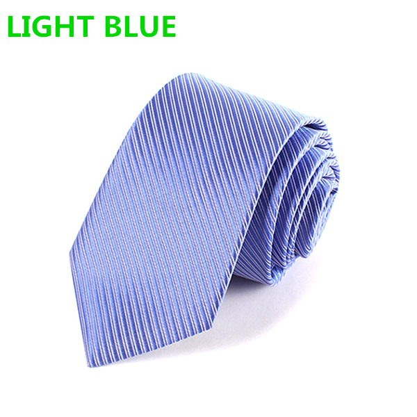 Fashion Men's Slim Striped Solid Colour Neckties For Adult Business Office Lady Hnad Make Ties