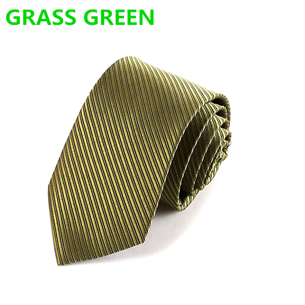Fashion Men's Slim Striped Solid Colour Neckties For Adult Business Office Lady Hnad Make Ties