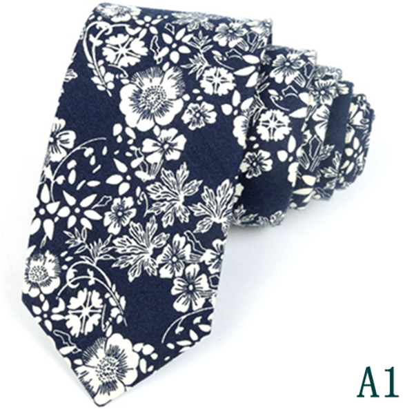 Fashion Men's Slim Narrow Neckties For Adult 6cm Arrow Girl's Floral Printing Neck Ties For Wedding