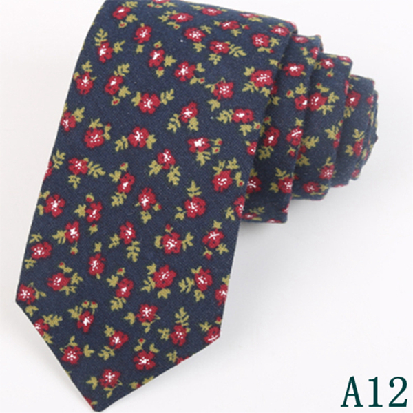 Fashion Men's Slim Narrow Neckties For Adult 6cm Arrow Girl's Floral Printing Neck Ties For Wedding