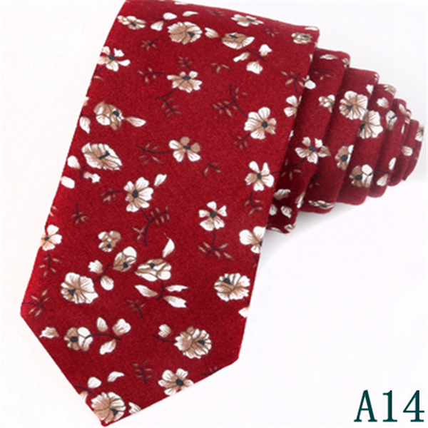 Fashion Men's Slim Narrow Neckties For Adult 6cm Arrow Girl's Floral Printing Neck Ties For Wedding