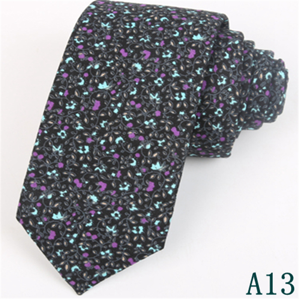 Fashion Men's Slim Narrow Neckties For Adult 6cm Arrow Girl's Floral Printing Neck Ties For Wedding