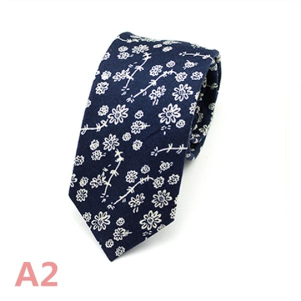Fashion Men's Slim Narrow Neckties For Adult 6cm Arrow Girl's Handmade Floral Printing Neck Ties