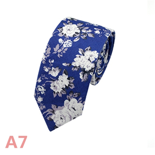 Fashion Men's Slim Narrow Neckties For Adult 6cm Arrow Girl's Handmade Floral Printing Neck Ties