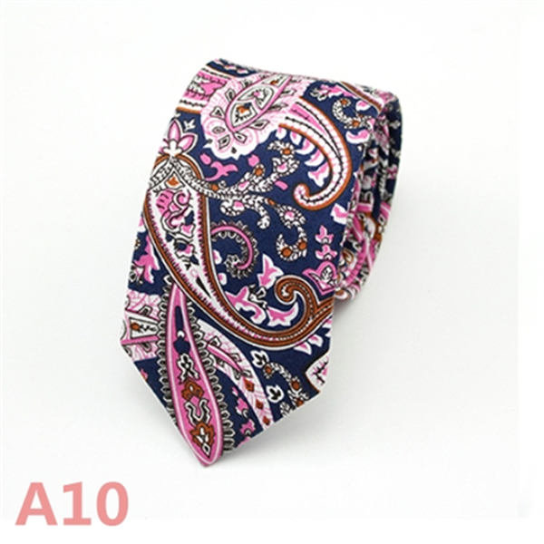 Fashion Men's Slim Narrow Neckties For Adult 6cm Arrow Girl's Handmade Floral Printing Neck Ties