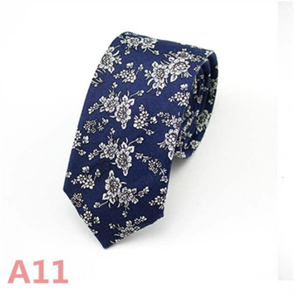 Fashion Men's Slim Narrow Neckties For Adult 6cm Arrow Girl's Handmade Floral Printing Neck Ties
