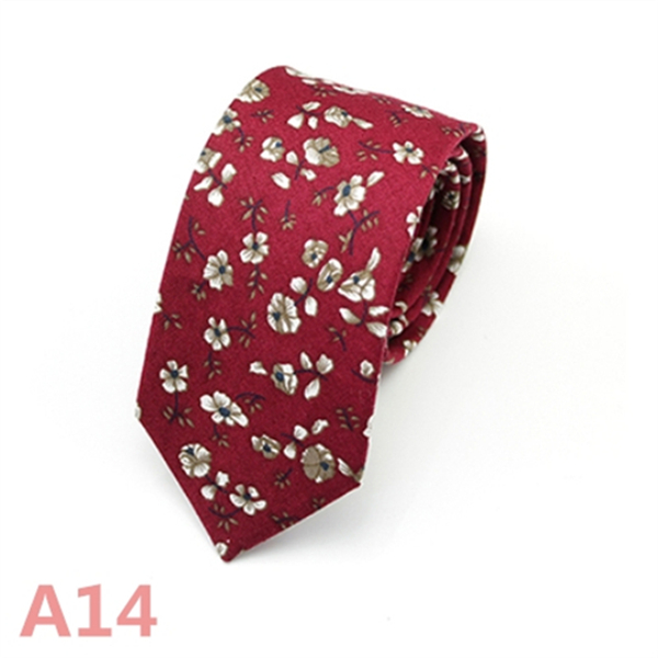 Fashion Men's Slim Narrow Neckties For Adult 6cm Arrow Girl's Handmade Floral Printing Neck Ties