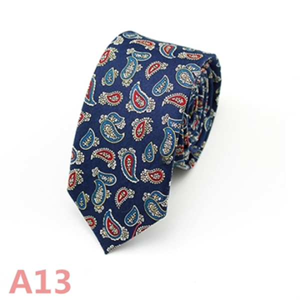 Fashion Men's Slim Narrow Neckties For Adult 6cm Arrow Girl's Handmade Floral Printing Neck Ties