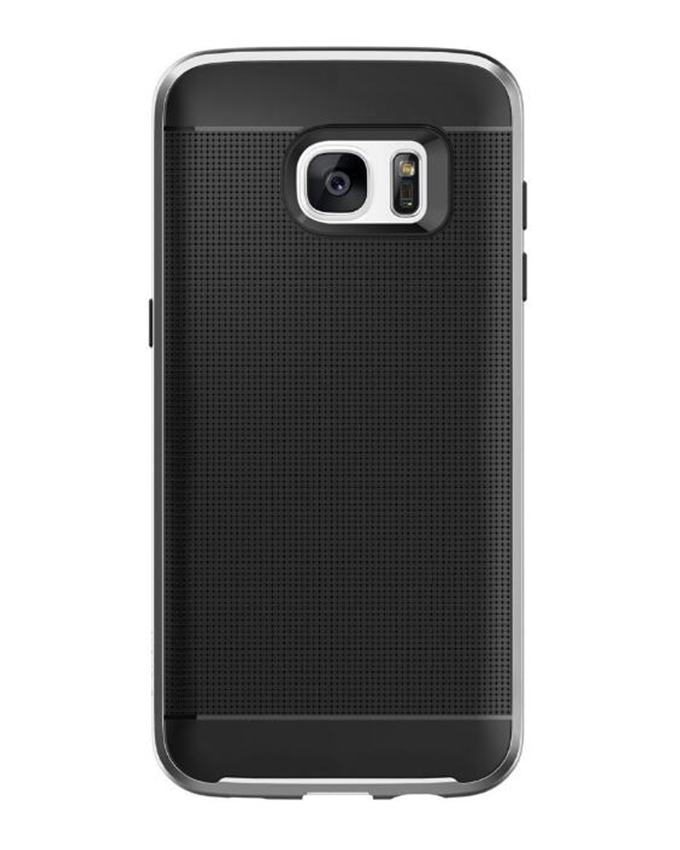 Samsung Galaxy A5 (2016) A510 5.2" Carbon Fibre Back Cover - Black With Silver Edges