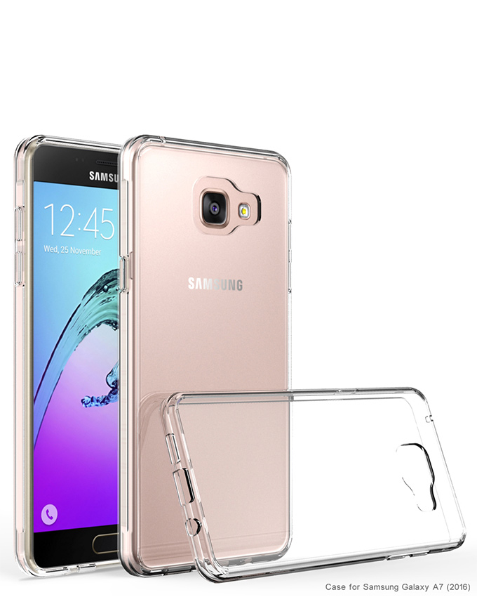 Samsung Galaxy A7 (2016) 5.5" Back Cover - Clear With Clear Edges