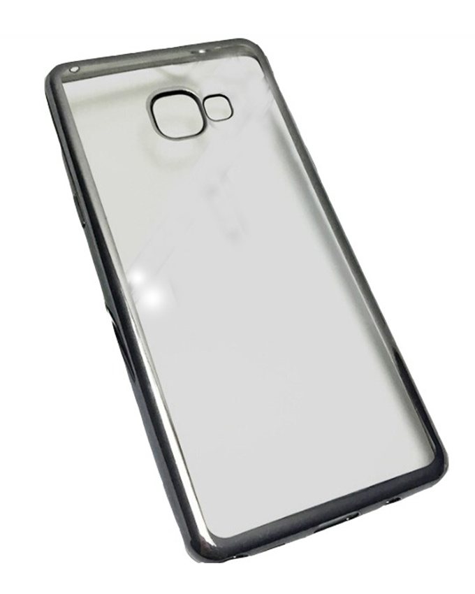 Samsung Galaxy J5 Prime 5.0" Back Cover - Clear With Silver Edges