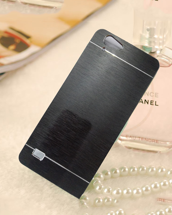 INFINIX Hot 3 (X554) Back Cover - Black With Metallic Finish