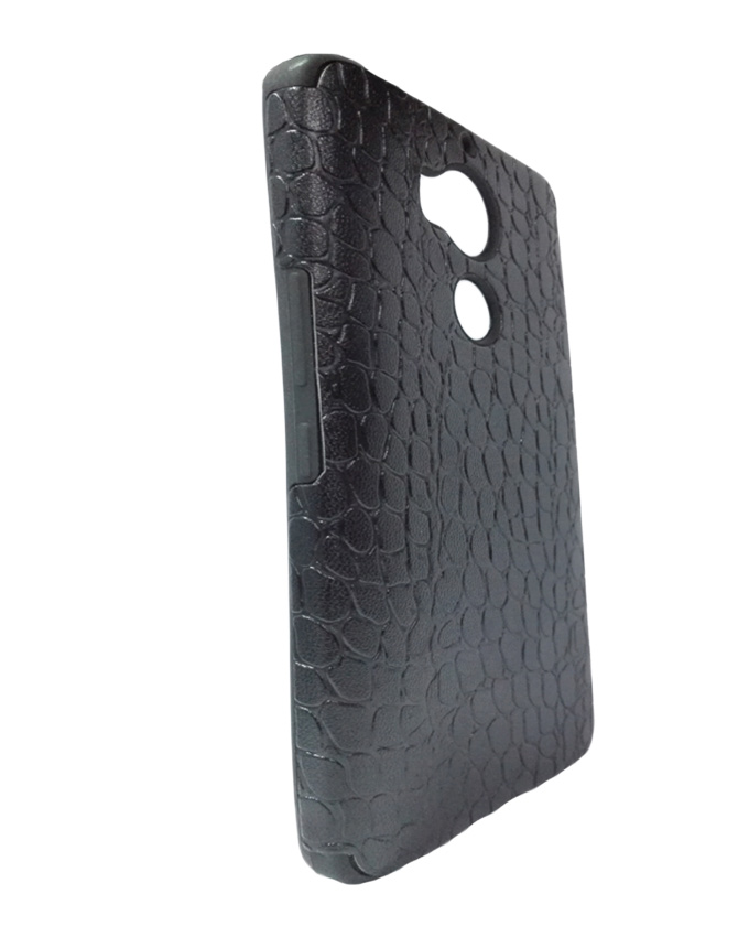 INFINIX Zero 4 Plus (X602) Back Cover - Black With Leather Finish