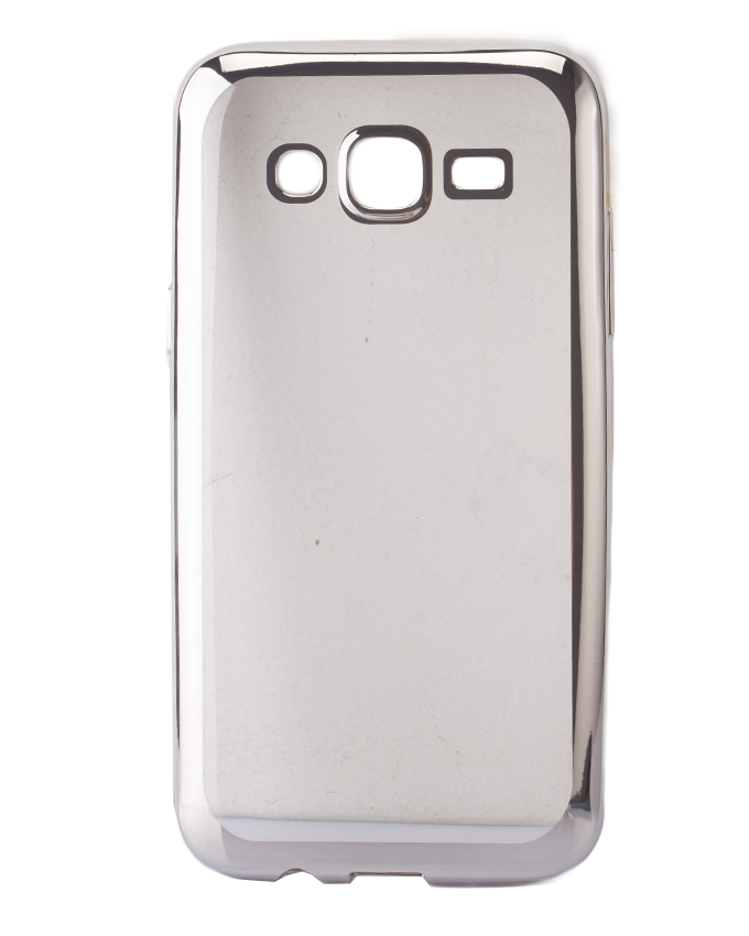 Samsung Galaxy J5 Back Cover - Clear With Silver Edges
