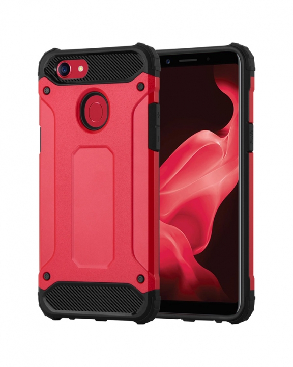 Oppo F5 Armor Back Cover - Red