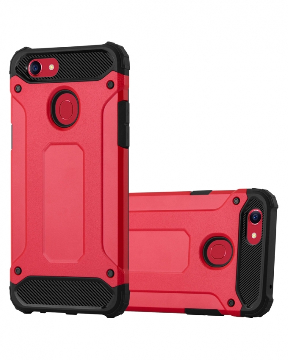 Oppo F5 Armor Back Cover - Red