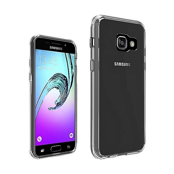 Samsung Galaxy J7 Prime 5.5" Back Cover - Clear With Black Edges