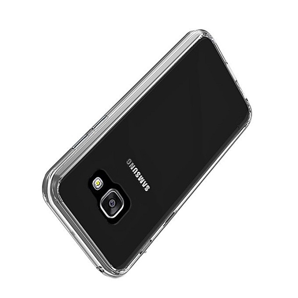 Samsung Galaxy J7 Prime 5.5" Back Cover - Clear With Black Edges
