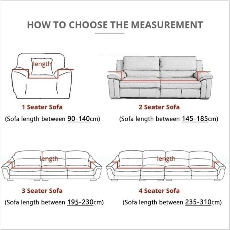 Elastic Stretch Sofa Cover 2 Seater Sof Slipcover Couch Covers for Universal Sofas Livingroom