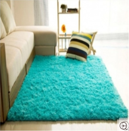 Fluffy Soft and Tender Carpet - Blue 7*10