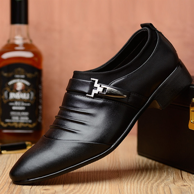 Formal Leather Shoes Men Business Leisure Kenya Black Friday Men's British Top Leather Shoes For Men