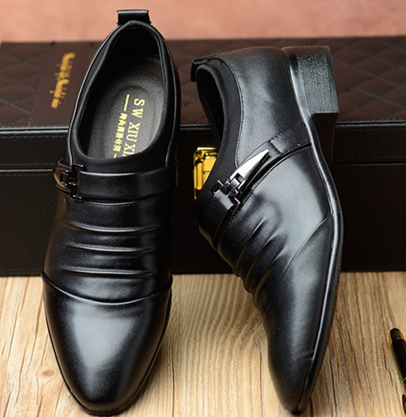 Formal Leather Shoes Men Business Leisure Kenya Black Friday Men's British Top Leather Shoes For Men