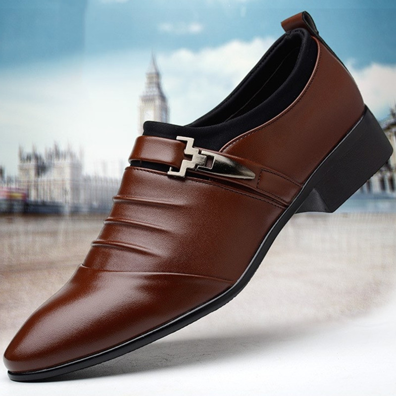 Formal Leather Shoes Men Business Leisure Kenya Black Friday Men's British Top Leather Shoes For Men