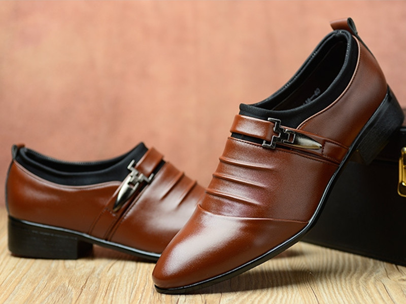 Formal Leather Shoes Men Business Leisure Kenya Black Friday Men's British Top Leather Shoes For Men