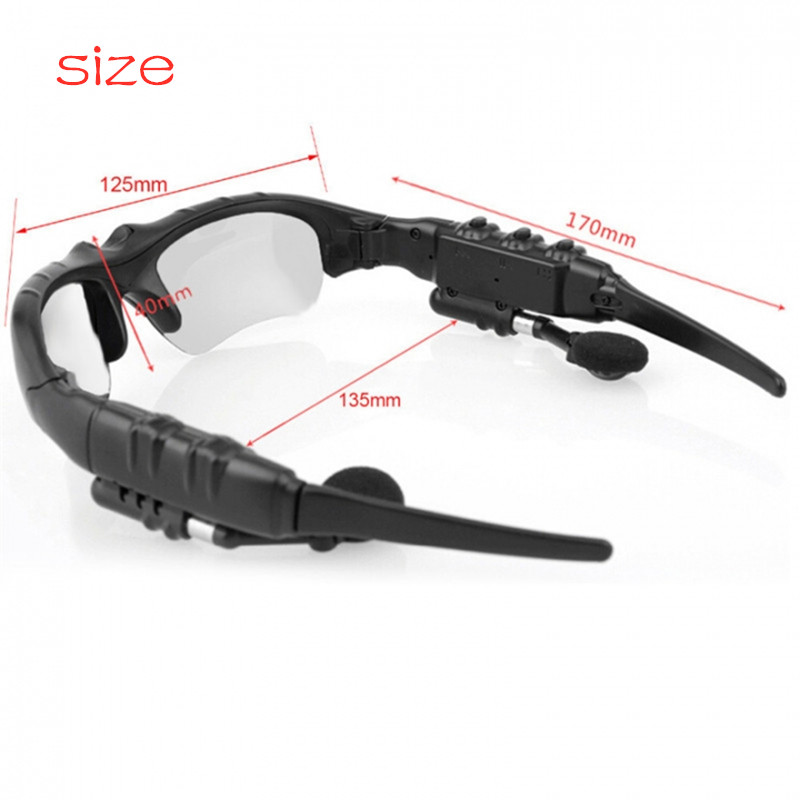 Bluetooth Sunglasses Outdoor Smart Sun Glasses Wireless Headset with Microphone for Smart Phones
