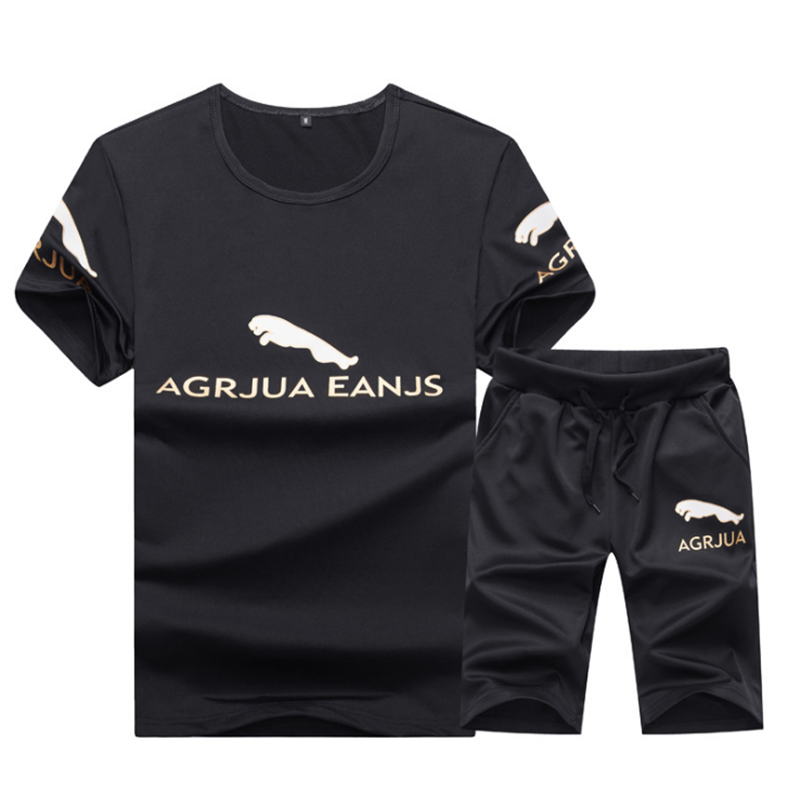 Suits Men's Sports Kenya Black Friday T-shirt Short Sleeve Suit (clothes + pants) Suit For Men