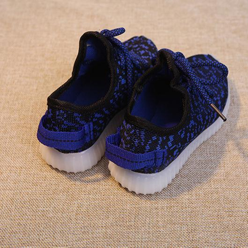 Children's LED Lighting Shoes Girls Shoes Boys' Shoes Casual Coconut Shoes Knitting Children's Shoes