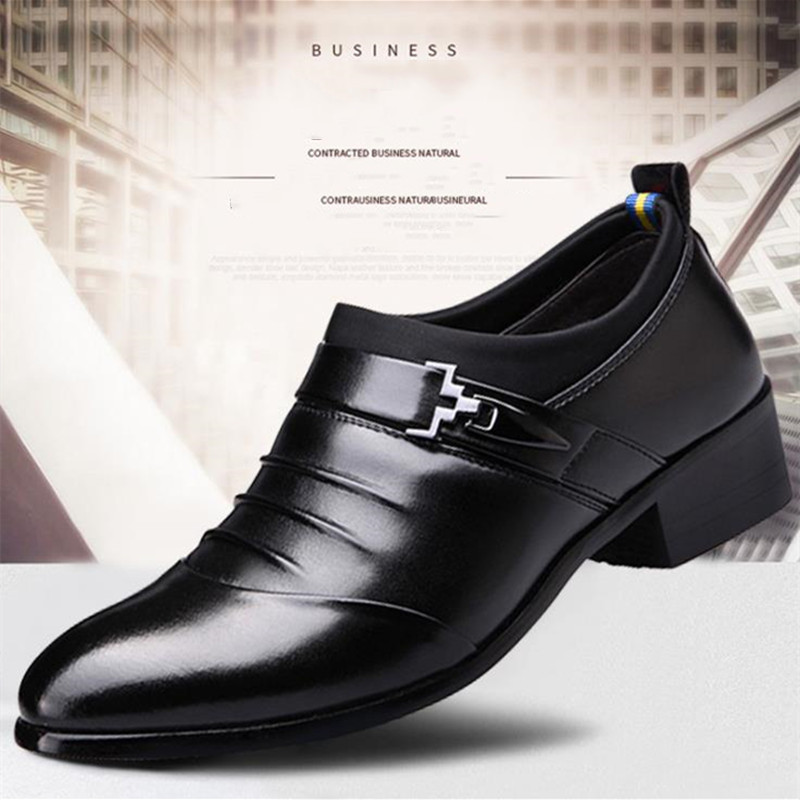 Shoes Men's Shoes Formal Business Casual Men's Leather Shoes British Fashion Pointed Leather Shoes