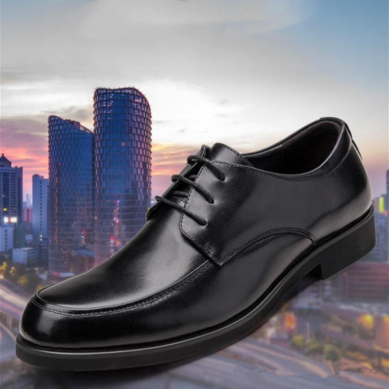 Shoes Men's Shoes Formal Men's Business Leather Shoes Round Casual Dress Shoes Work Shoes