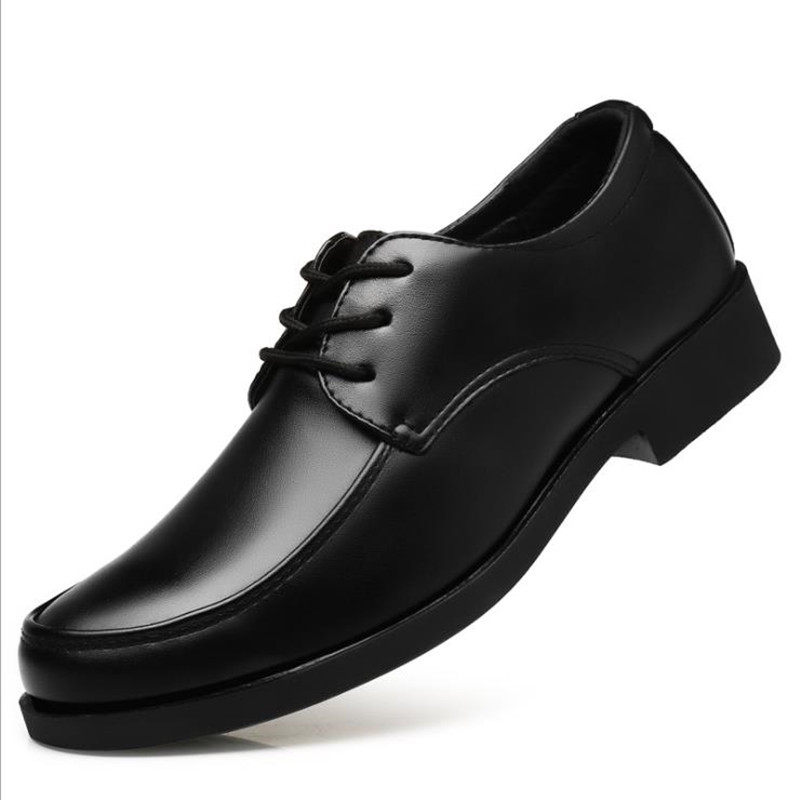 Shoes Men's Shoes Formal Men's Business Leather Shoes Round Casual Dress Shoes Work Shoes