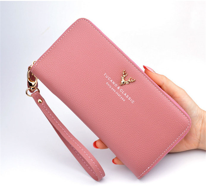KIKO Women Wallet Long Zipper Large Capacity Clutch Bag Fashion Women's Wallet Lychee Pattern Bag