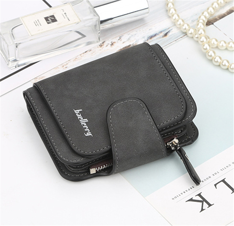 KIKO 2019 New ladies wallet buckle scrub leather purse cute small fresh student wallet